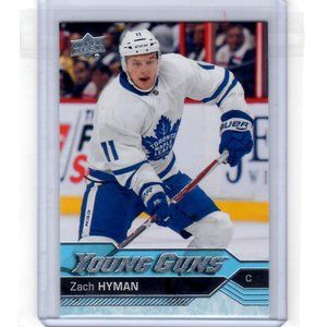 Zach Hyman Young Guns Upper Deck Rookie Card 2016/17 #222 Toronto Maple Leafs
